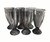 Set x 6 Copas Milkshake de Vidrio Mirror 8x18cm