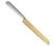Cuchillo Dorado Mango de Cerámica Blanco 28cm