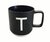 Mug de Cerámica Negro Base Cream Letters 9x11cm