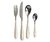 Set x 24 Cubiertos Acero BRUSELAS color Marfil
