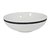 Bowl de Cerámica Blanca con Borde Negro 18x6cm
