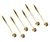Set x 6 Cucharas de Acero Dorada