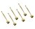 Set x 6 Cucharas de Acero Dorada
