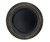Plato de Sitio de PP Negro/Dorado Mate 33cm