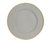 Plato de Sitio de PP Gris Mate y Dorado 33cm