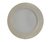 Plato de Sitio de PP Gris/Dorado Mate 33cm