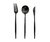 Set x 3 Utensilios Negro Mate 22cm - comprar online