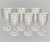 Set x 6 Copas de Vidrio Transparente con Borde Dorado Diamante