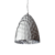 Colgante de vidrio cromo 26cm
