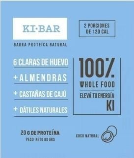 Ki Bar Barra Proteica Natural 80 gr - Ovo Market