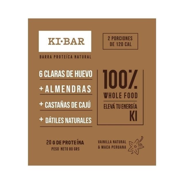 Ki Bar Barra Proteica Natural 80 gr - Ovo Market