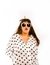 Yayoi LUNARES NEGROS modelo largo - comprar online