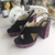 Sandalia Geraldine Diz Manhattan con Glitter Violeta
