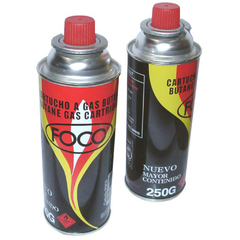 Cartucho Foco Descartable de gas- 250gr