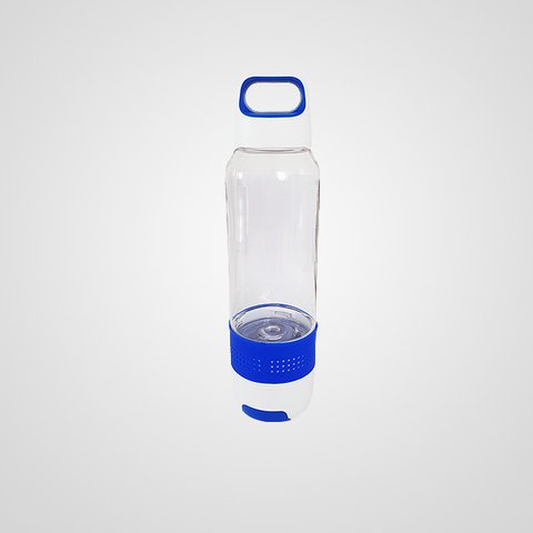 Botella PVC cristal con toalla de microfibra y apoya cel.