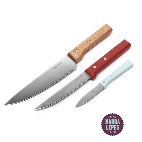 Set de 3 cuchillos Narda Lepes