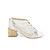 Bota Salto Médio Quadrado Mestiço Branco - comprar online