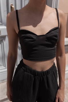 Top Ortigia Negro - comprar online