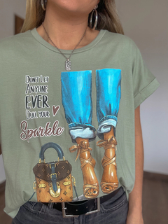 Remera Pies Verde - tienda online