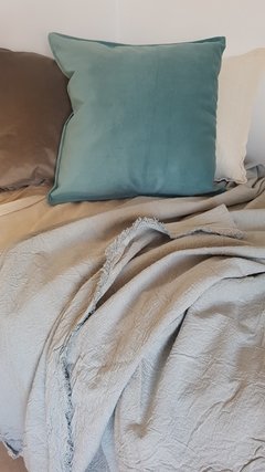 Mantas/ Pie de Cama Tusor de Lino - tienda online