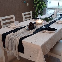 Mantel de Lienzo Natural Pintado a Mano - comprar online