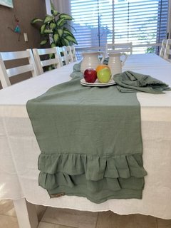 Caminos de Mesa de Gasa con volados - Acurrucate