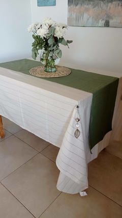 Imagen de Caminos de Mesa de Tusor verde