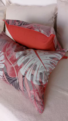 Almohadón Combinado Hojas - comprar online