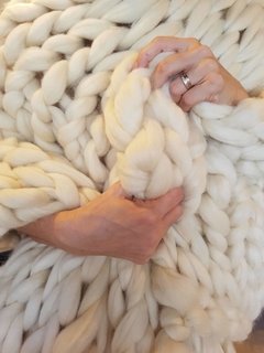 Mantas XL de Vellón Merino Natural