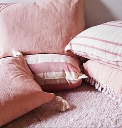 Almohadón tusor liso Rosa - tienda online