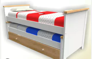 Cama Nido Terra Laqueada y Guatambu PEK