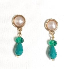 Brinco Bari Dourado e Verde - comprar online