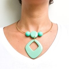 Choker Cores do Canadá Verde Menta