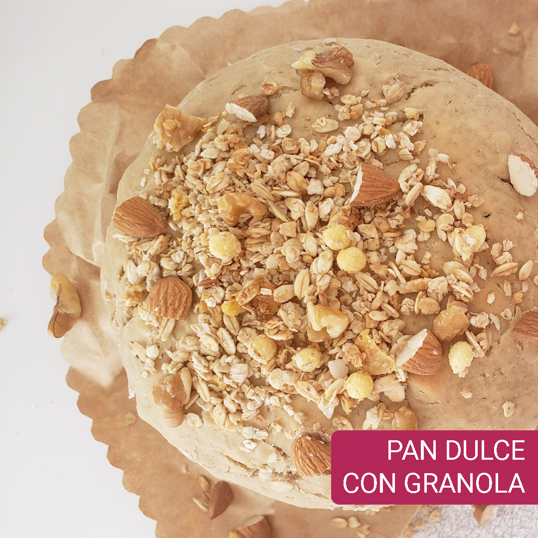 Pan dulce con granola