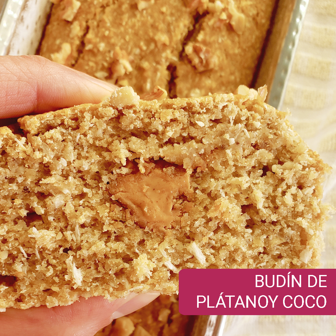 budin de plátano y coco