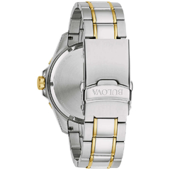 Reloj Bulova classic combinado fondo azul - 98B384