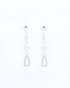Aros Largos Cubic - Plata 925