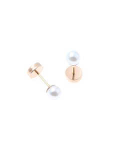 Aros Abridores Perlas Españolas 3mm - Oro 18k