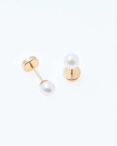 Aros Abridores Perlas Españolas 4mm - Oro 18k