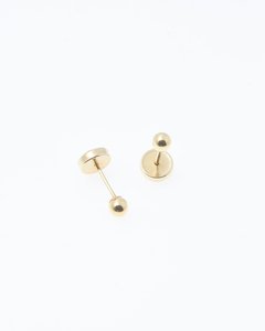 Aros Abridores Bolita 2mm - Oro 18k