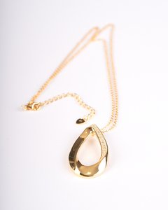 Cadena y Dije Rodio Amarillo - Plata 925
