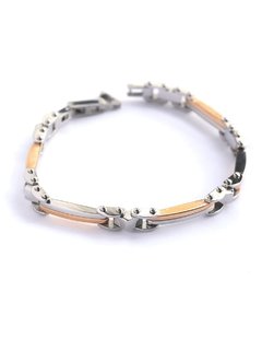 Pulsera combinada - acero italiano