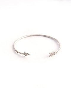 Pulsera abierta micropavé - Plata 925