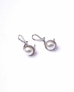 Aros Perla Majorica - Plata 925