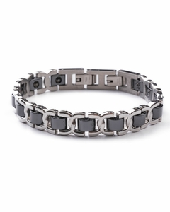 Pulsera - Acero Italiano y Ceramic Black