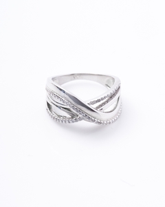 Anillo infinito cruzado - Plata 925