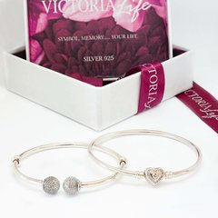 Pulsera Rígida Victoria Life ® Cubic - Plata 925