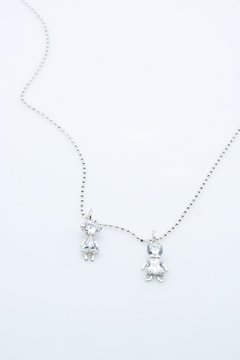 Cadena y dije con 2 nenes - Plata 925