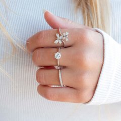 Anillos de cubic blanco - Plata 925