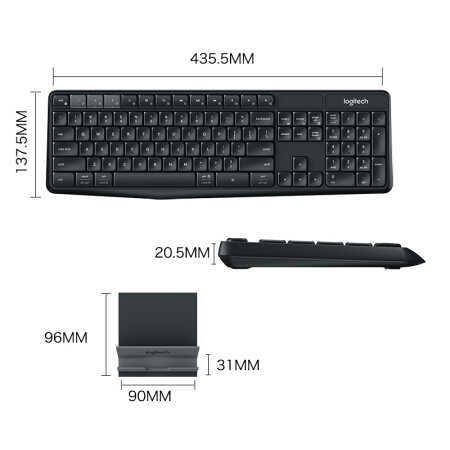 Teclado best sale logitech k375